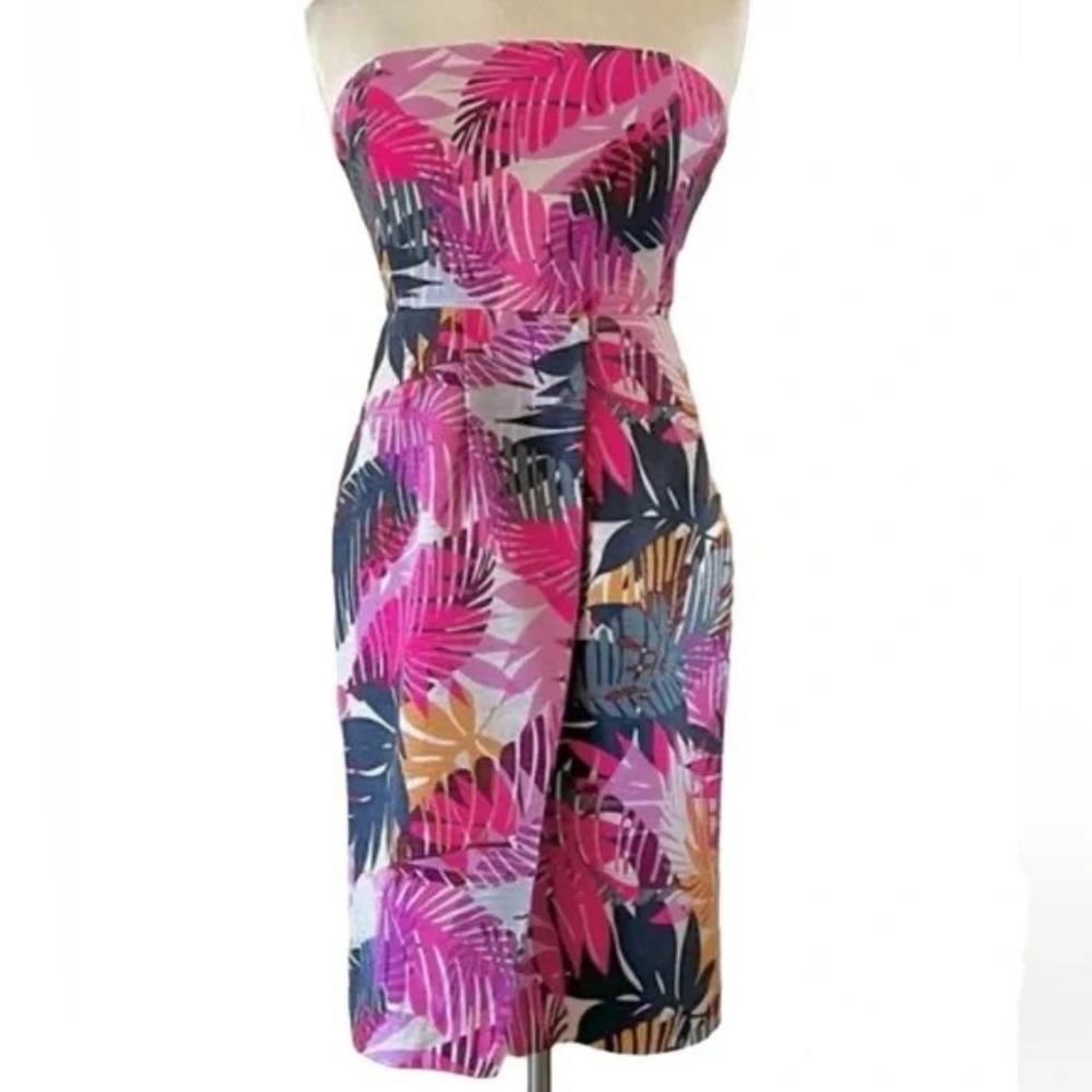 Banana Republic Tropical Strapless Dress